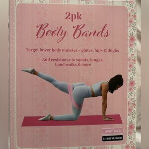 2pk Booty Bands in Pink and Blue